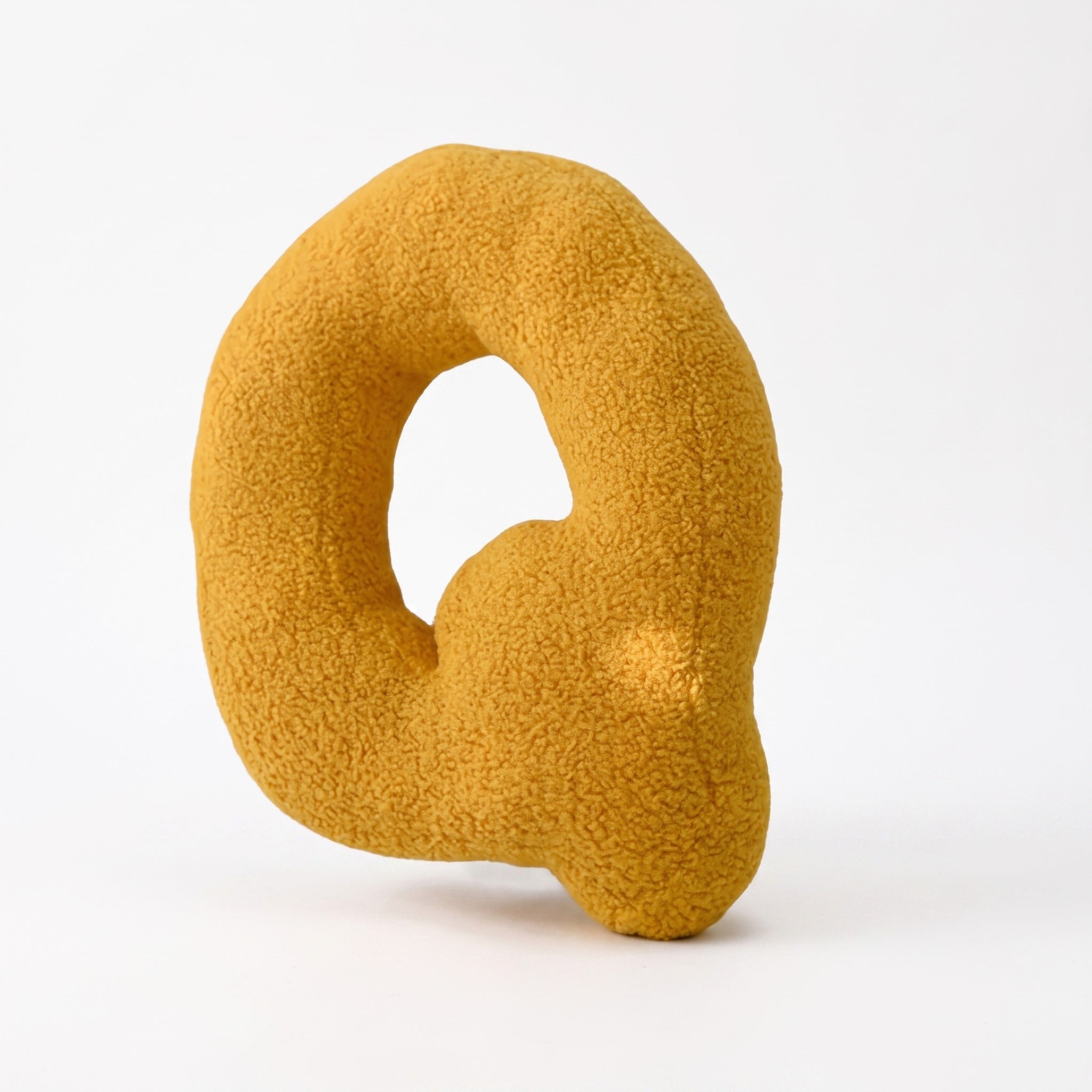 Boucle Letter Pillow | Plush Alphabet Cushion, A to Z, 15in