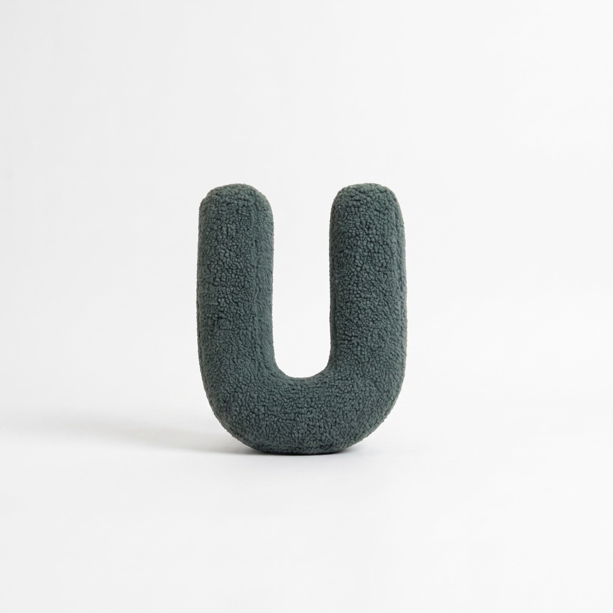 Boucle Letter Pillow | Plush Alphabet Cushion, A to Z, 15in