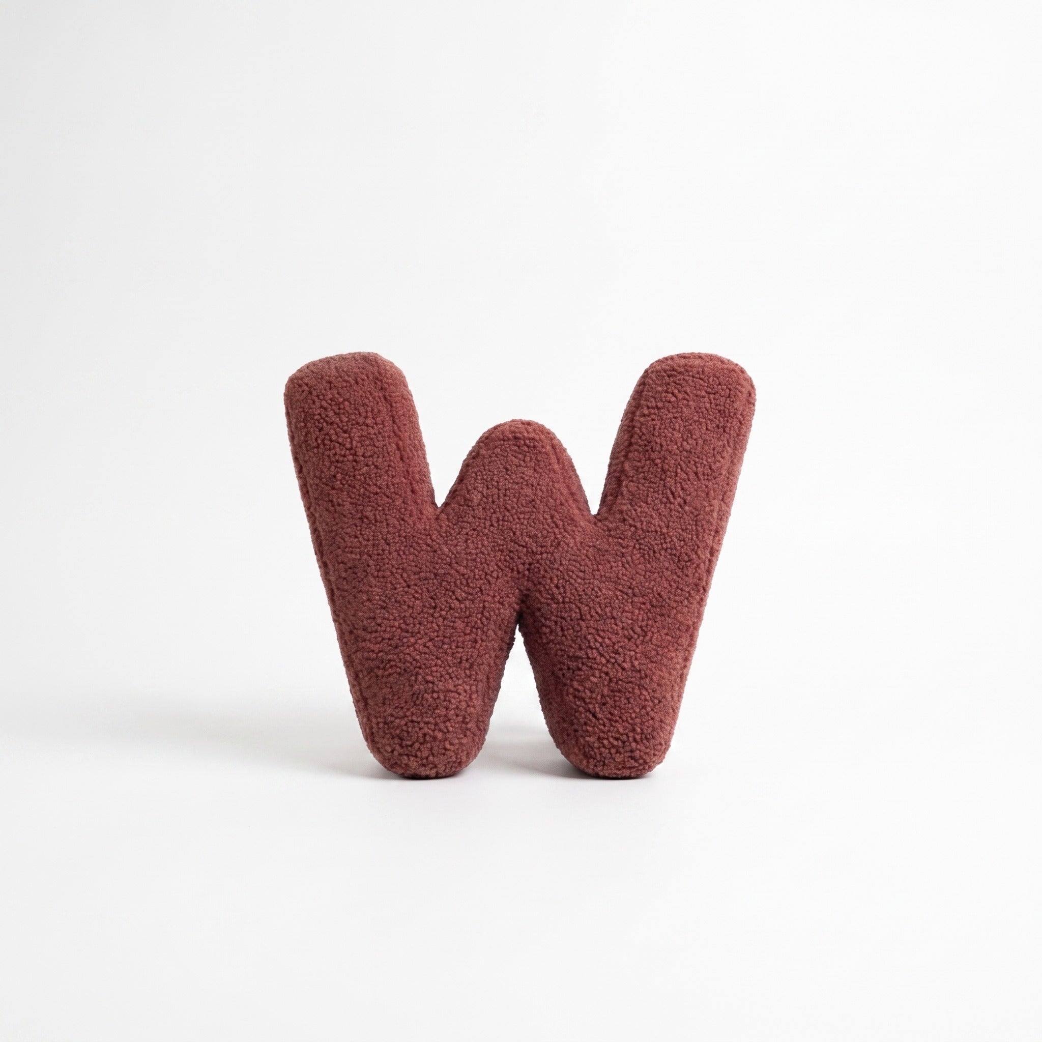 Boucle Letter Pillow | Plush Alphabet Cushion, A to Z, 15in