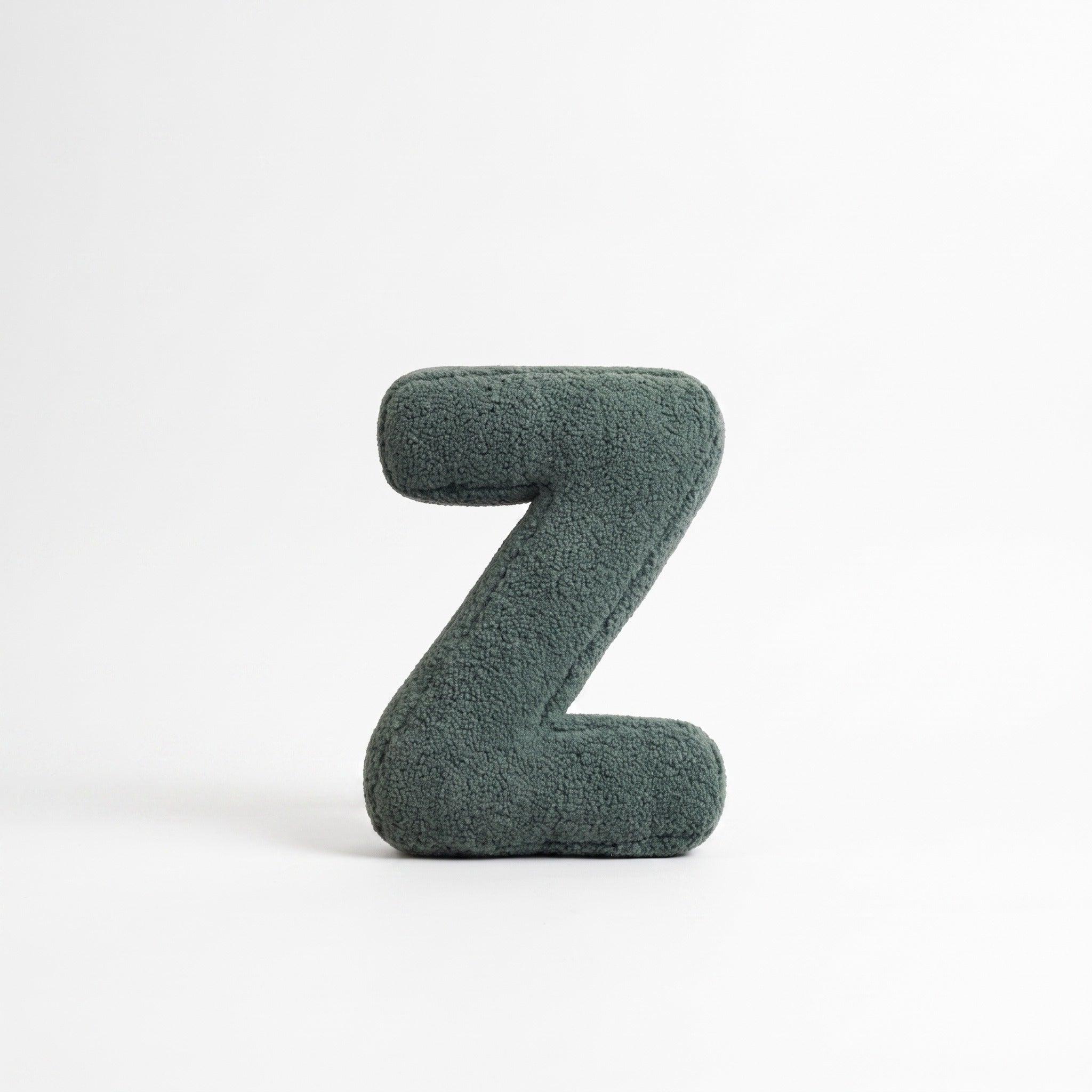 Boucle Letter Pillow | Plush Alphabet Cushion, A to Z, 15in