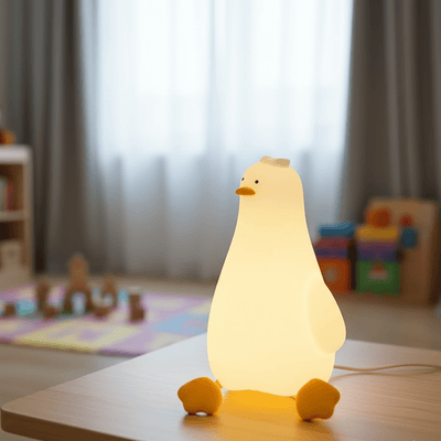 BPA-Free Silicone Night Light with Warm Glow and Auto Shut-Off Timer, view 1