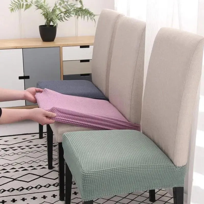 Beige Chair Seat Cover – Stretch Fit – product view 5 | Brivenzo