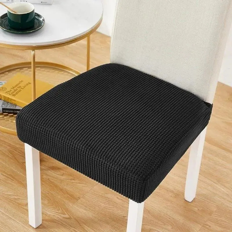 Black Chair Seat Cover – Stretch Fit – product view 6 | Brivenzo
