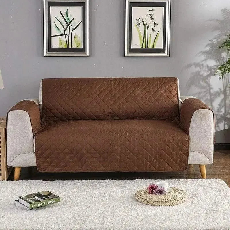 Brown Waterproof Quilted Furniture Cover – 22-77in – product view 4 | Brivenzo