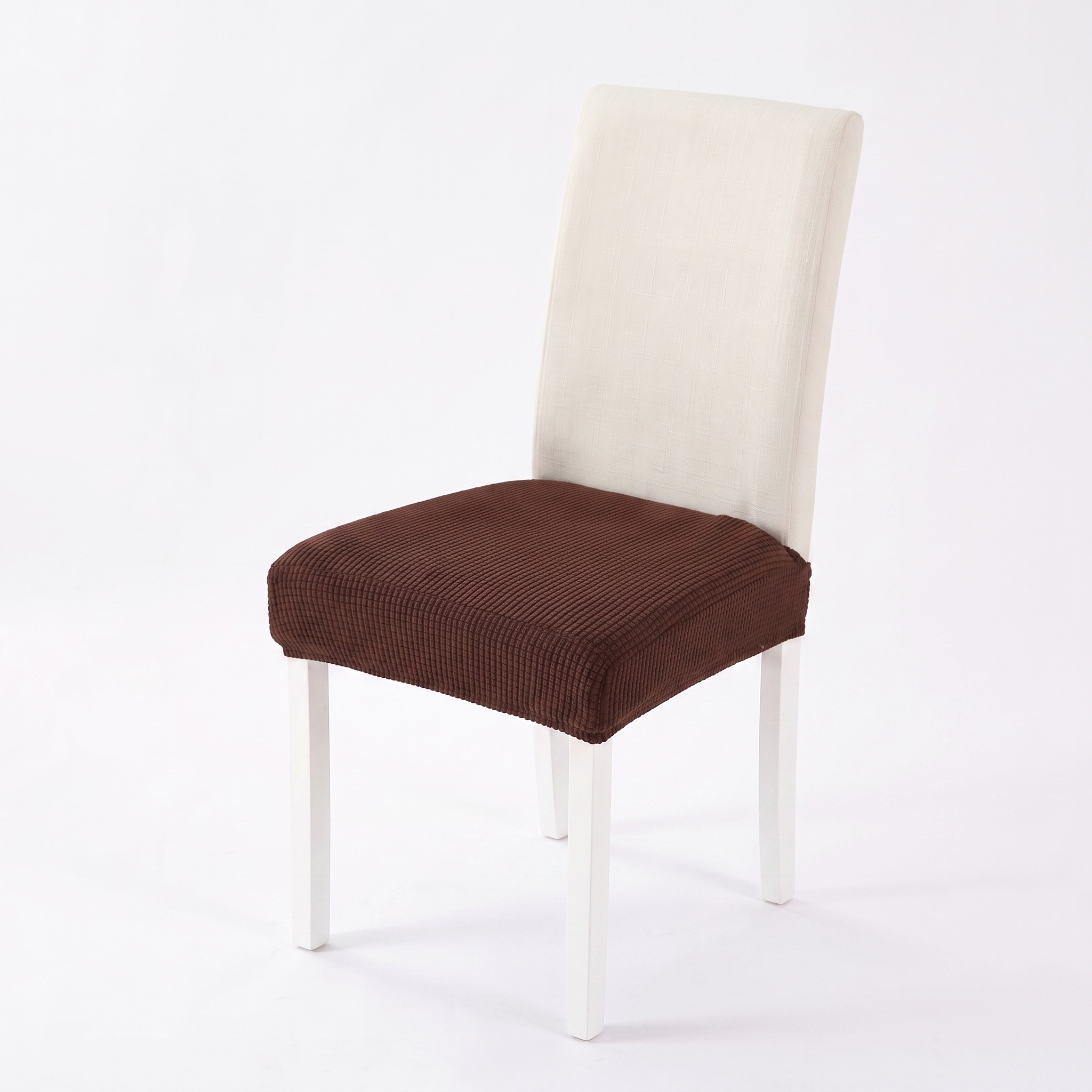 Chair Seat Cover – Coffee Brown – product photo on a white background | Brivenzo