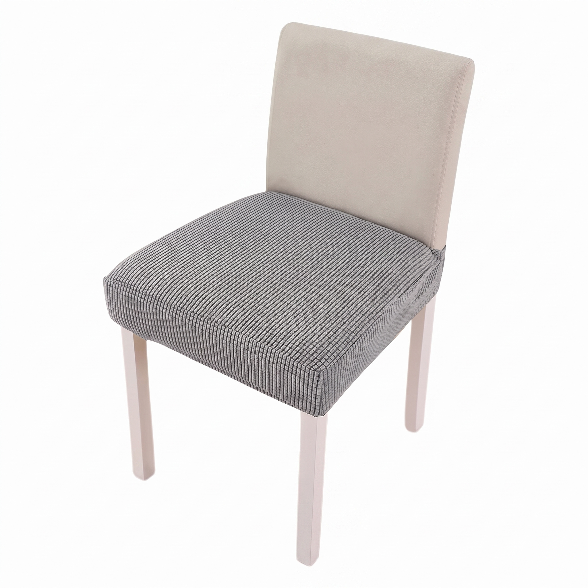 Chair Seat Cover – Light Grey – product photo on a white background | Brivenzo