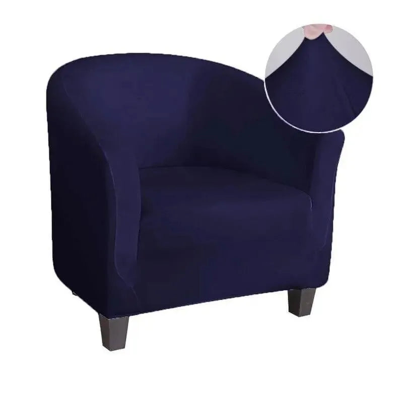 Club Armchair Cover – Navy Blue – product view 6 | Brivenzo