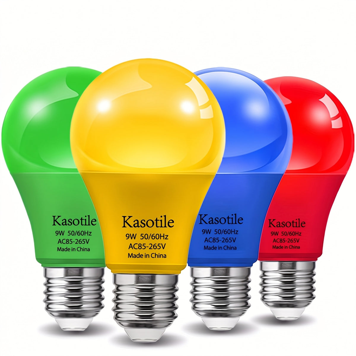 Colored LED Light Bulb for Halloween Porch Lights with A19 Shape and E26 Base