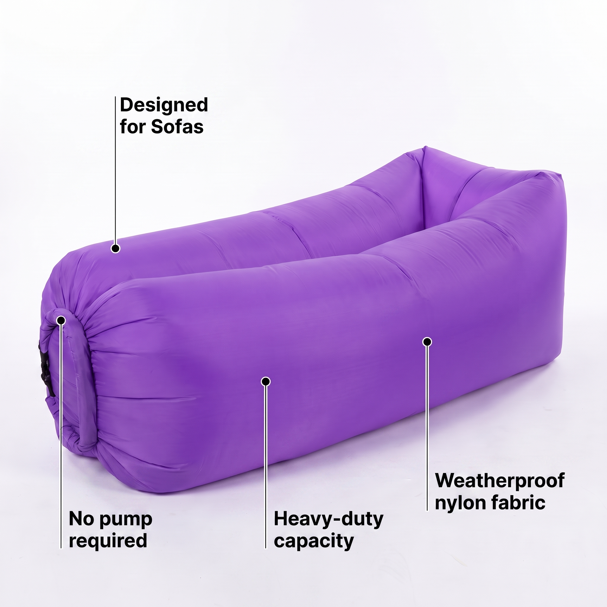 Inflatable Air Lounger – No-Pump Portable Sofa – features and specifications overview | Brivenzo