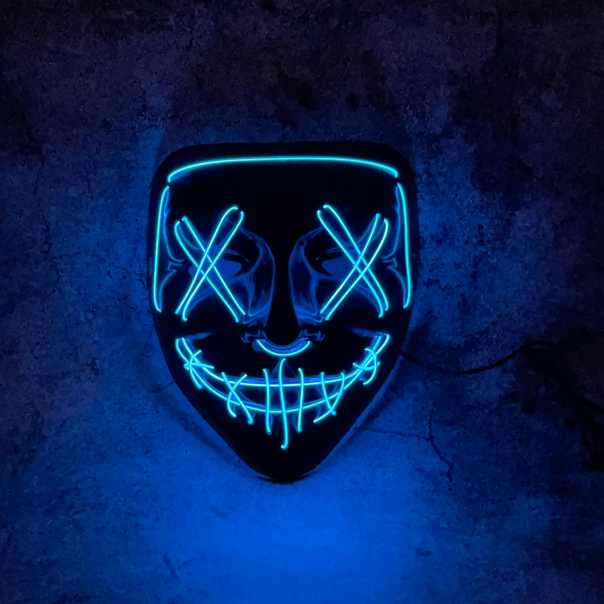 LED light up masks in eight colors for Halloween and cosplay