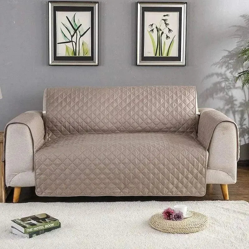 Light Brown Waterproof Quilted Furniture Cover – 22-77in – product view 4 | Brivenzo