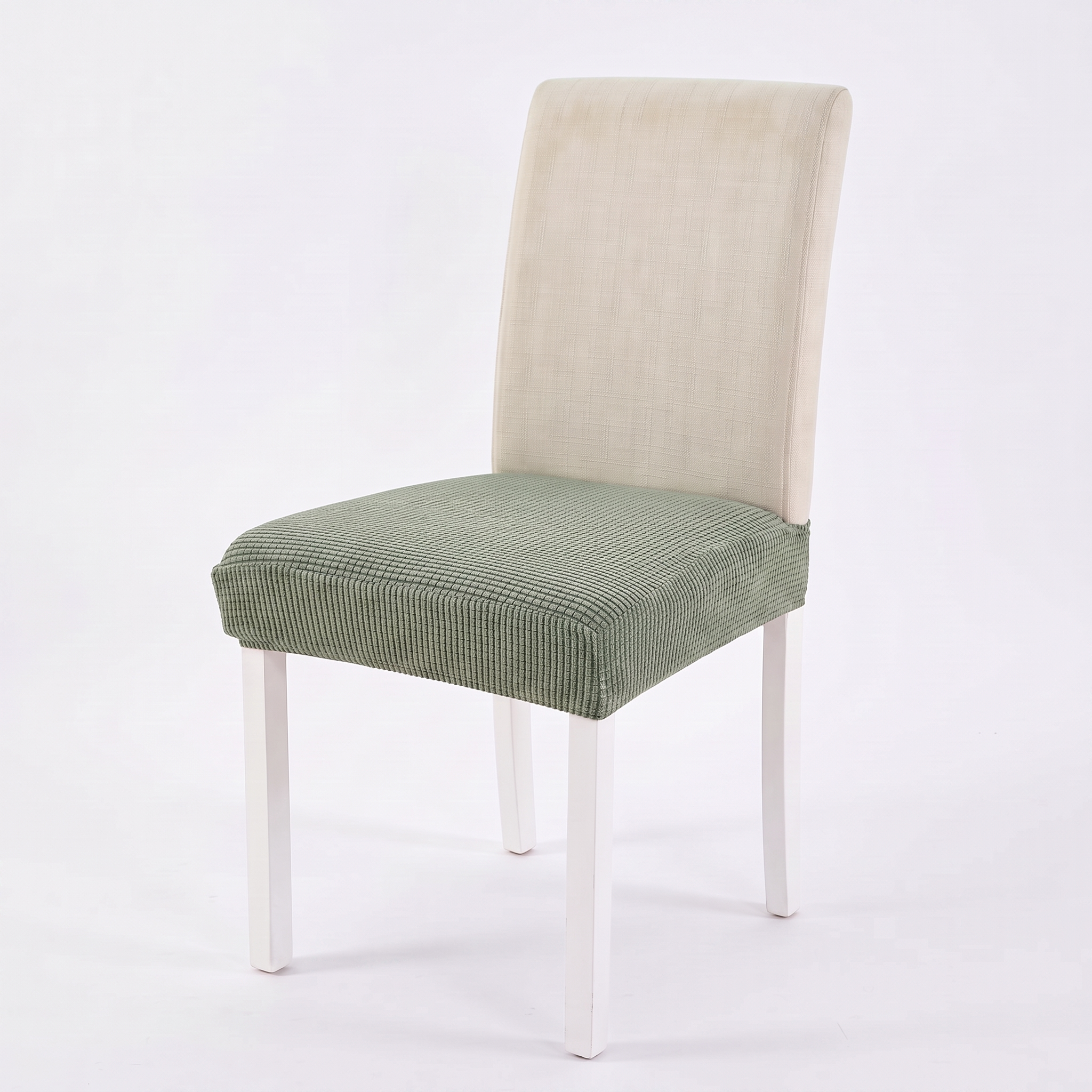 Light Green Chair Seat Cover – Stretch Fit – product photo on a white background | Brivenzo