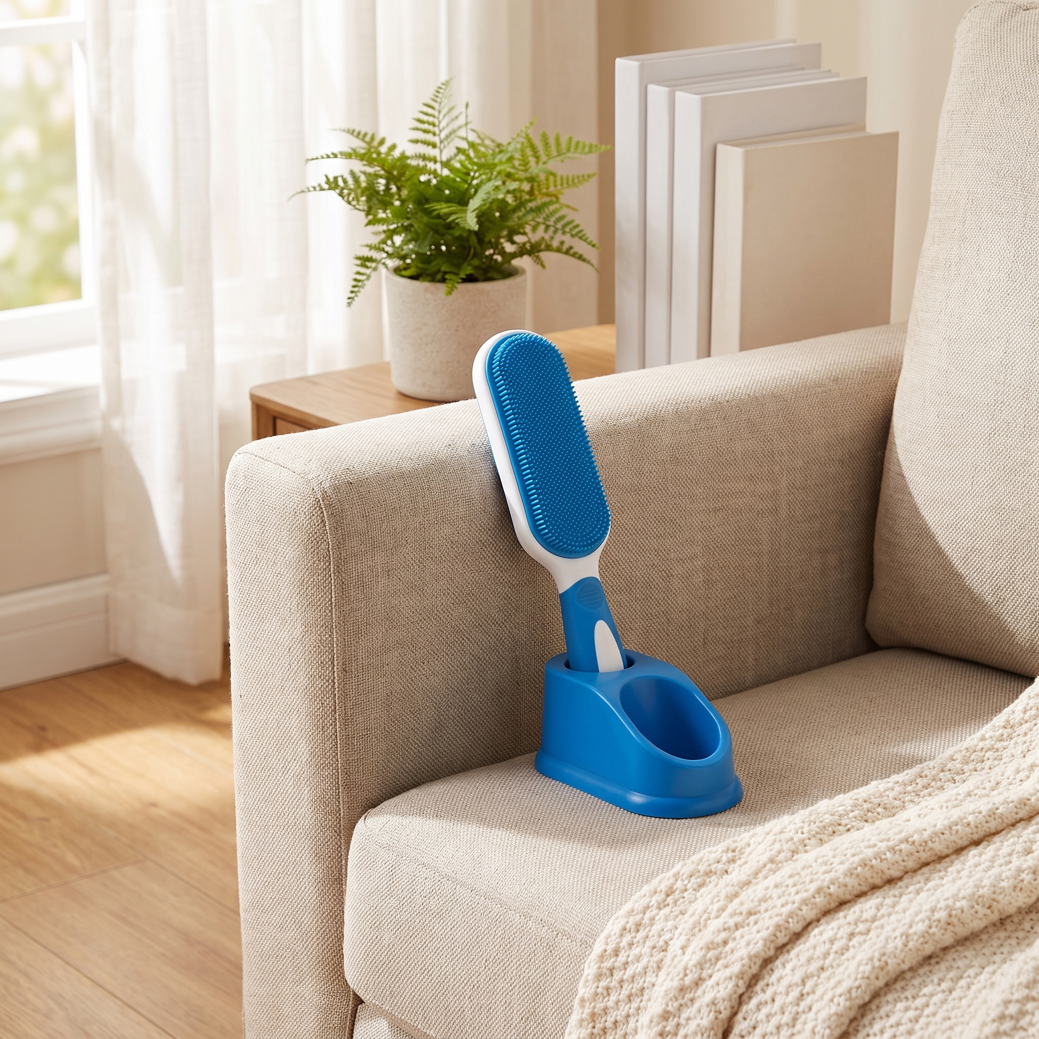 Pet Hair Remover Set – Reusable Lint Brush & Laundry Balls shown in a styled home interior | Brivenzo