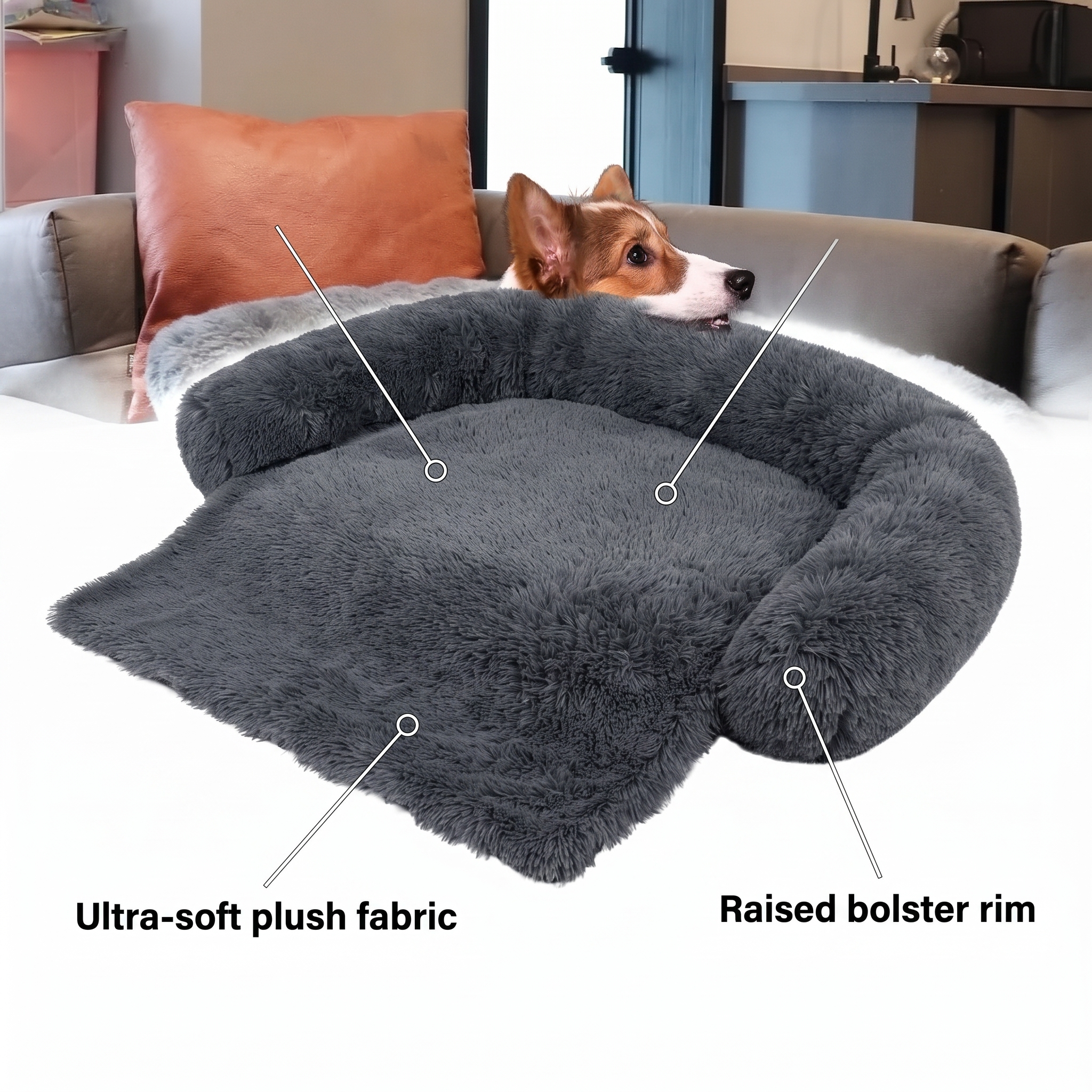 Pet Sofa Cushion Bed – Removable Plush Cover – features and specifications overview | Brivenzo