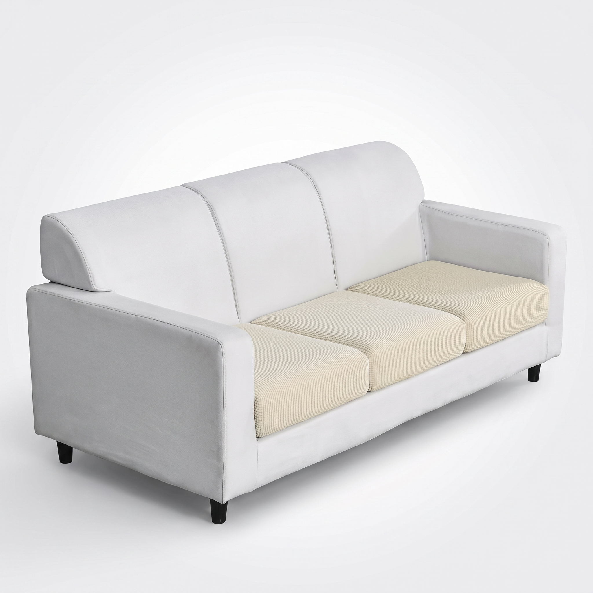 Seat and Backrest Cushion Cover Beige - product photo
