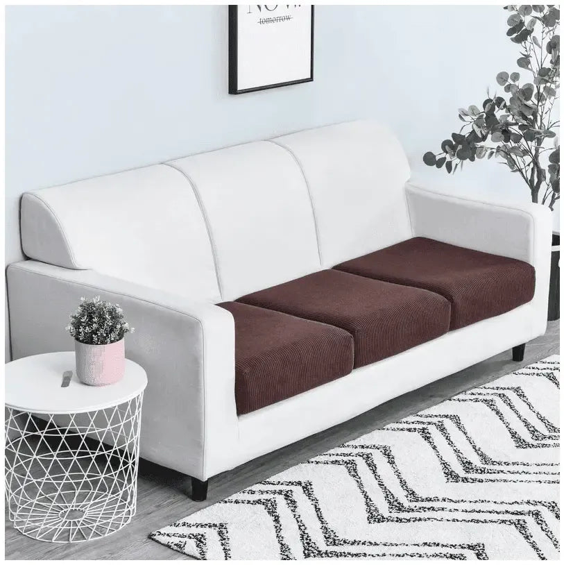 Seat & Backrest Cushion Cover – Brown – product view 4 | Brivenzo