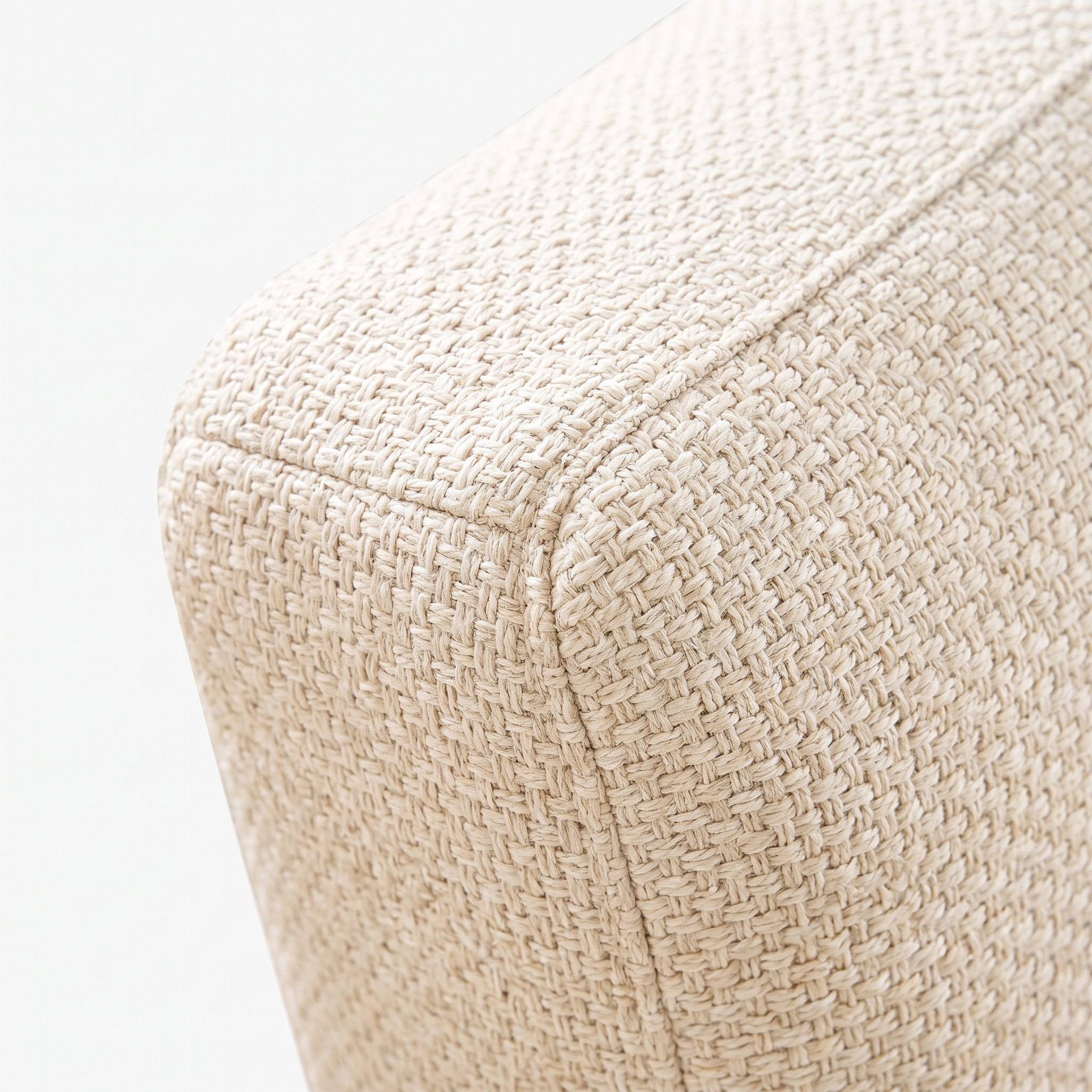 Seat & Backrest Cushion Cover | Cream, Stretch Fit, Seat 20-91in, Back 12-77in - detail