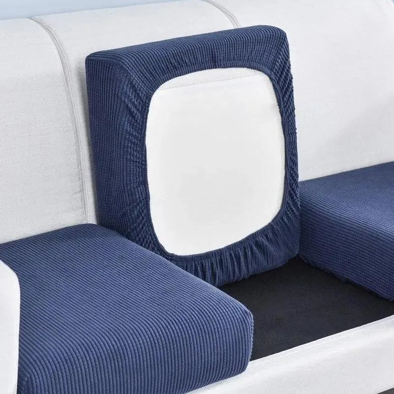 Seat & Backrest Cushion Cover – Navy Blue – product view 5 | Brivenzo