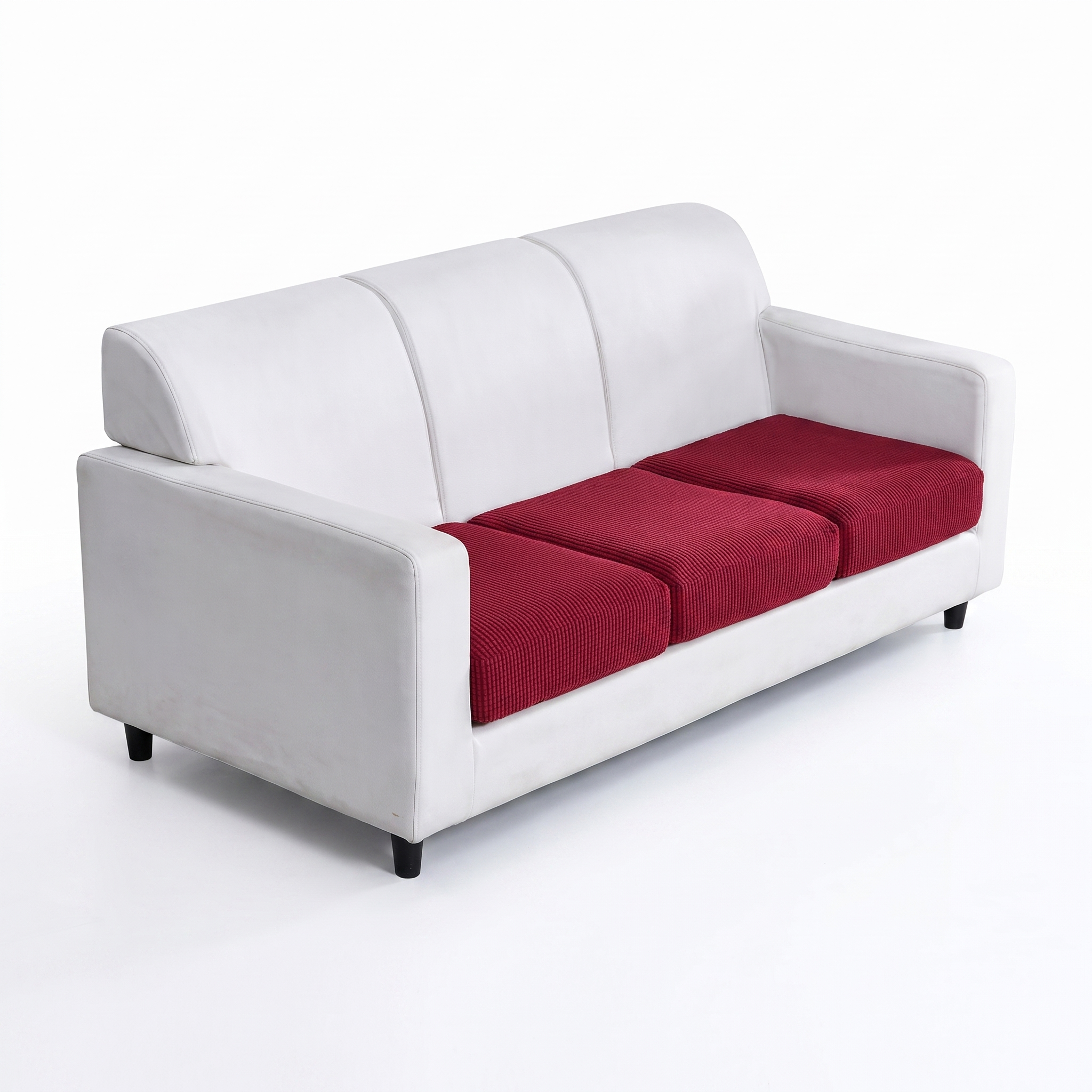 Seat & Backrest Cushion Cover – Red – product photo on a white background | Brivenzo