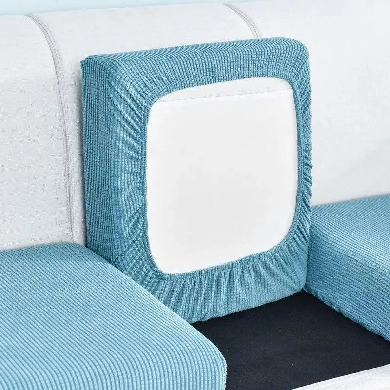 Seat & Backrest Cushion Cover – Sky Blue – product view 5 | Brivenzo