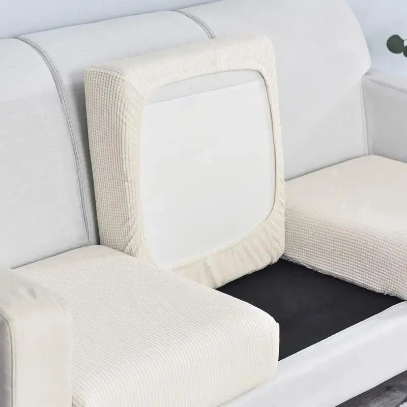 Seat & Backrest Cushion Cover – White – product view 5 | Brivenzo