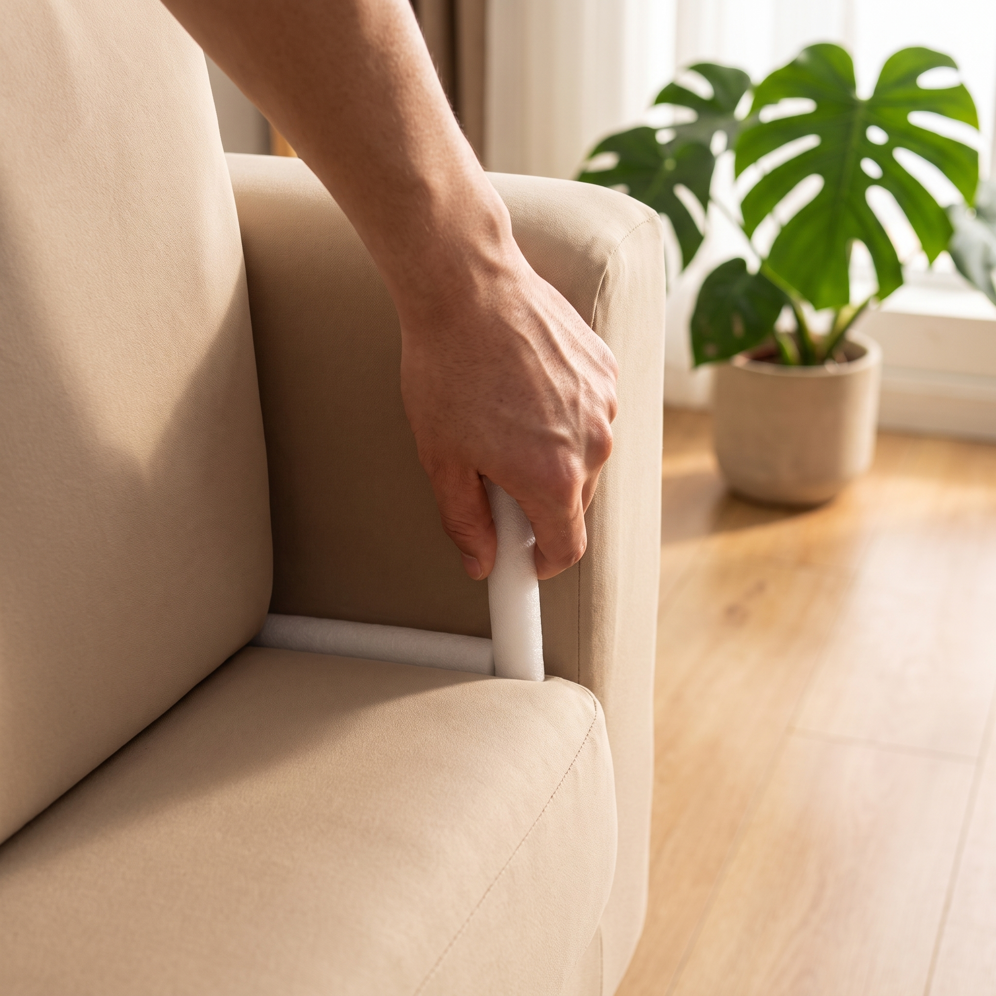 Sofa Cover Anti-Slip Foam Rods – Set of 6 – product view 5 | Brivenzo