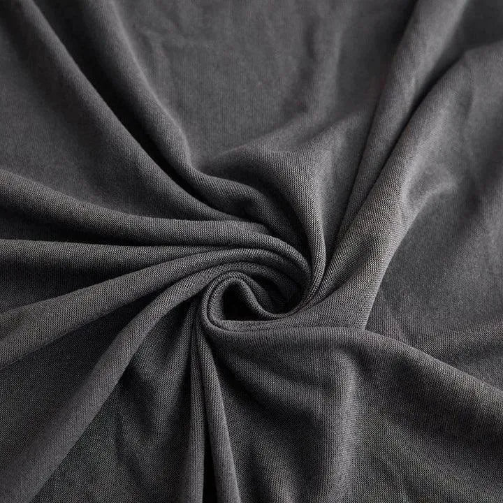 Stretch Club Armchair Cover – Anthracite Grey – product view 6 | Brivenzo