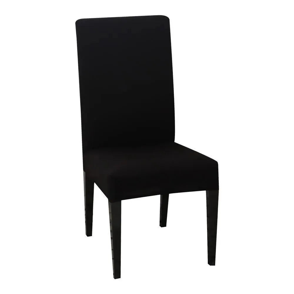 Stretch Dining Chair Cover – Black – product view 4 | Brivenzo