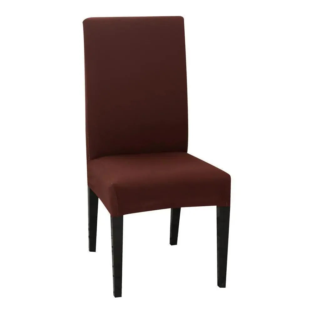 Stretch Dining Chair Cover – Brown – product view 4 | Brivenzo