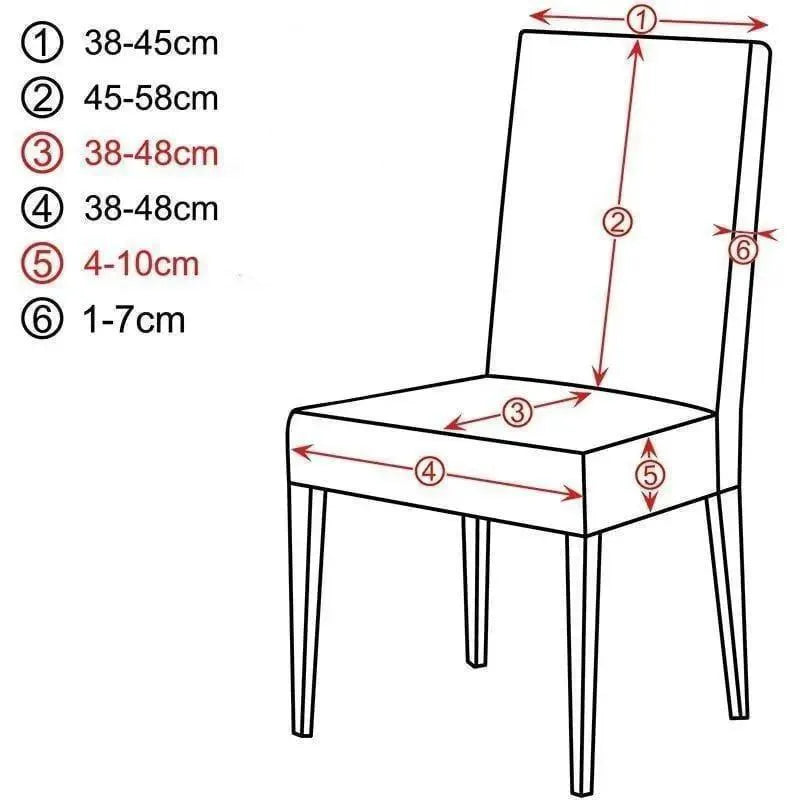 Stretch Dining Chair Cover – Dark Green – product view 4 | Brivenzo