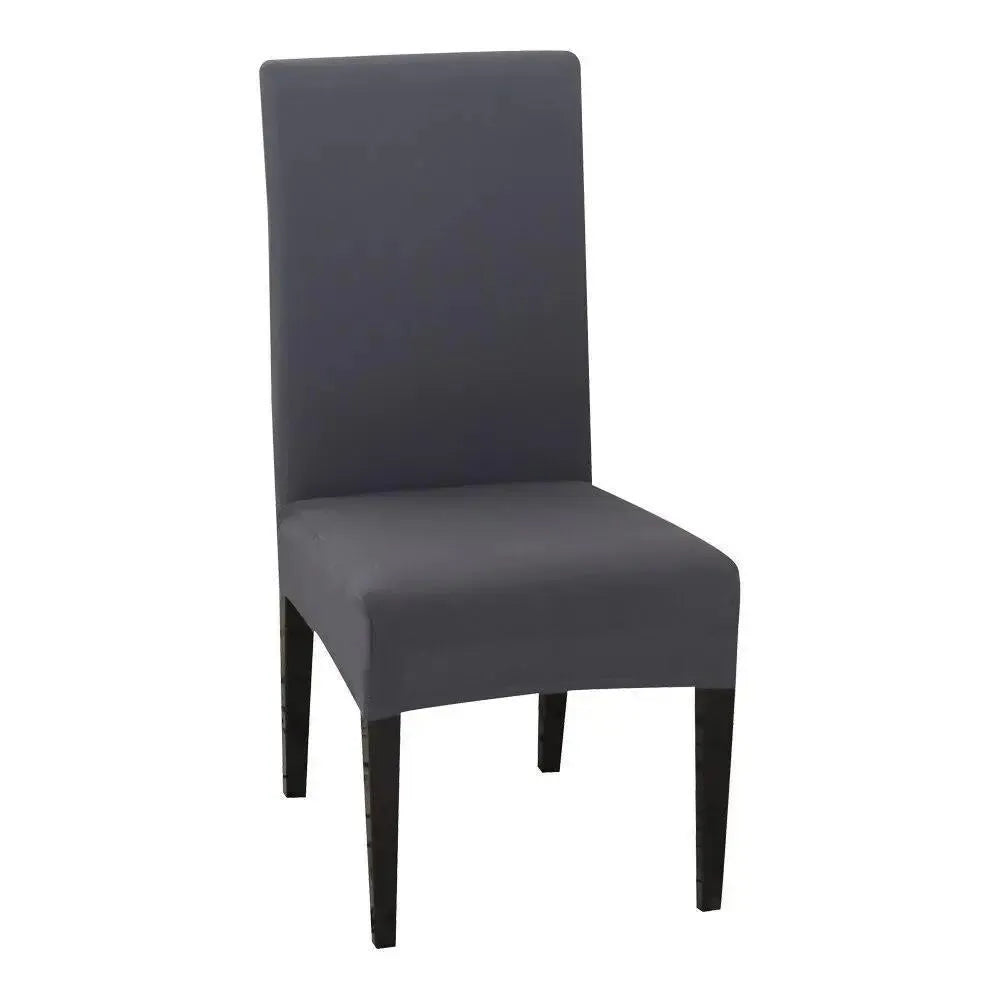 Stretch Dining Chair Cover – Grey – product view 4 | Brivenzo
