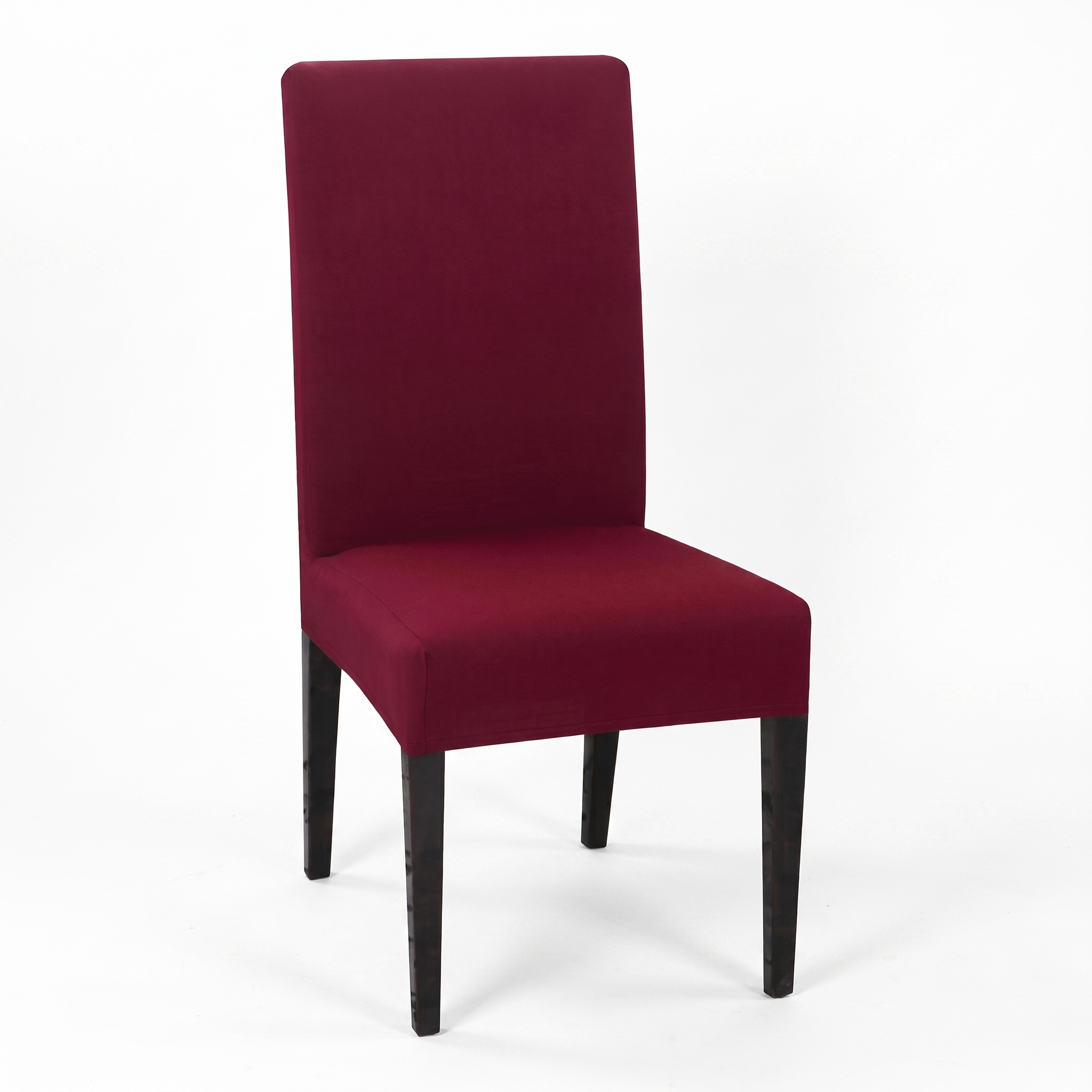 Stretch Dining Chair Cover Wine Red - product photo