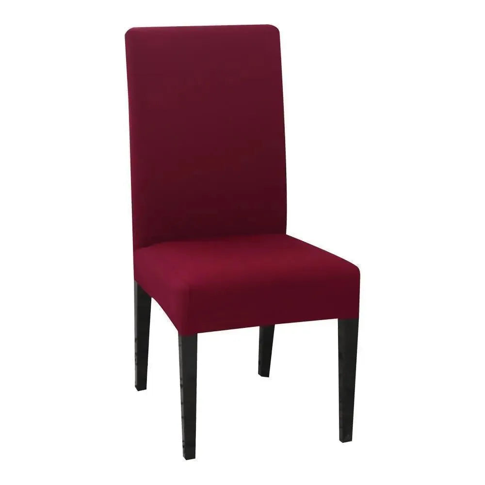 Stretch Dining Chair Cover – Wine Red – product view 4 | Brivenzo