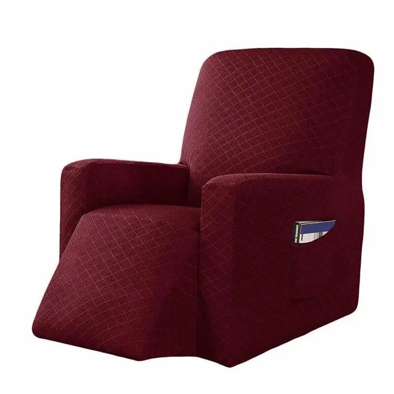 Stretch Recliner Chair Cover – Red – product view 4 | Brivenzo