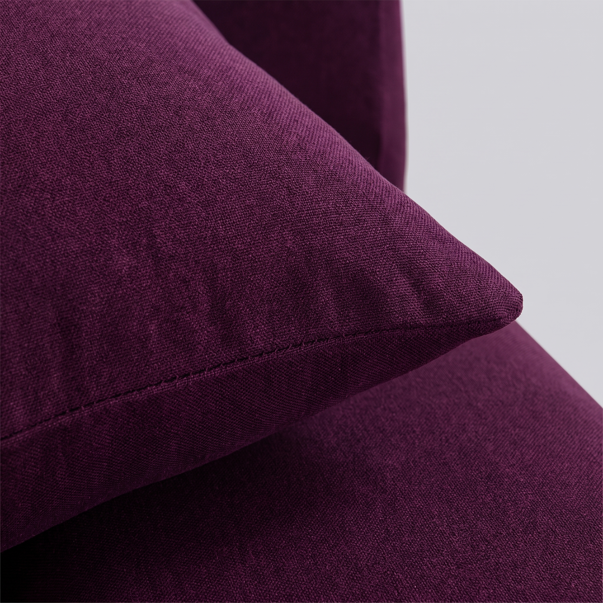 Stretch Sectional Couch Cover Purple fabric detail