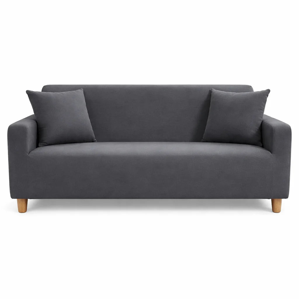 Stretch Sofa Slipcover – Anthracite Grey – product view 1 | Brivenzo