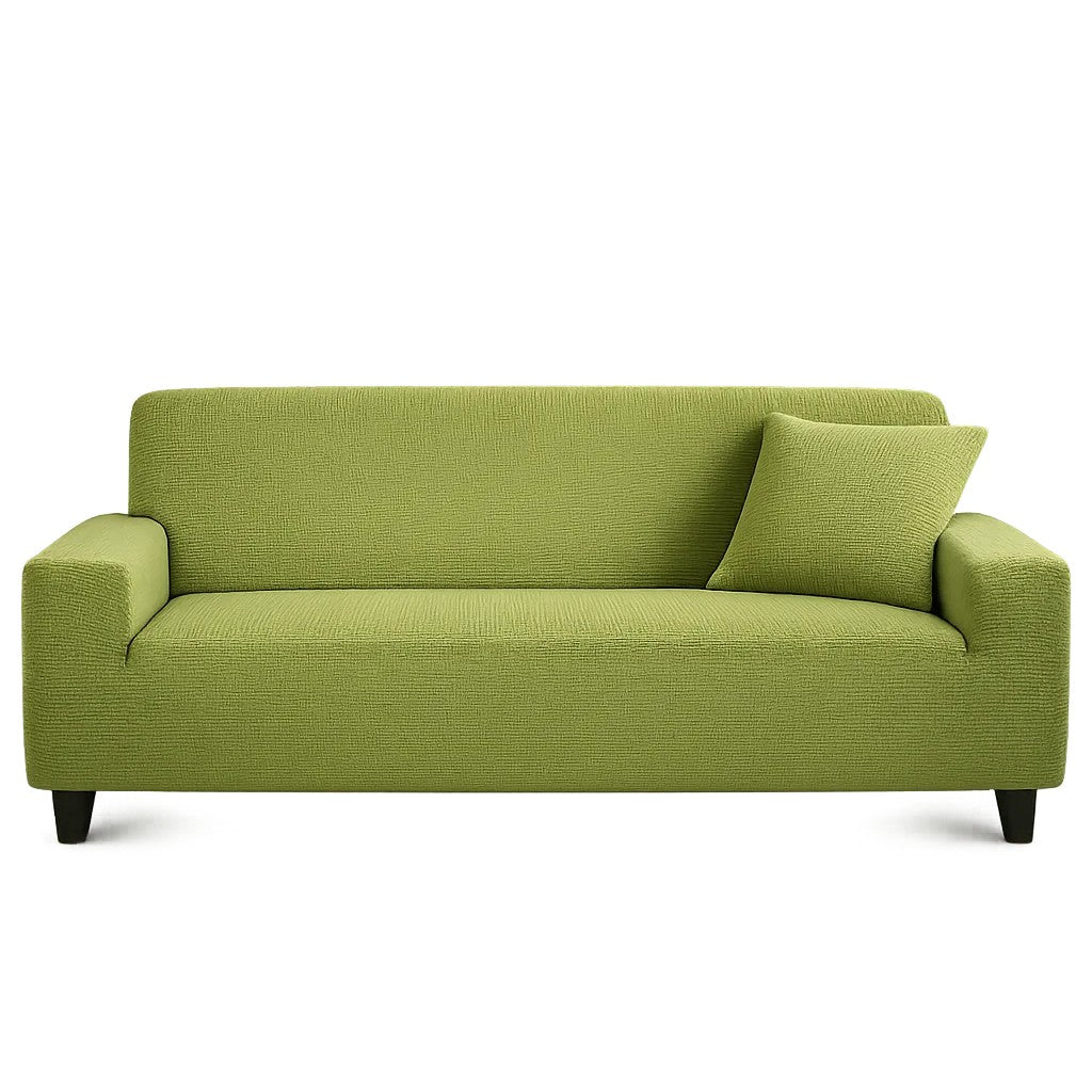Stretch Sofa Slipcover – Apple Green – product view 4 | Brivenzo