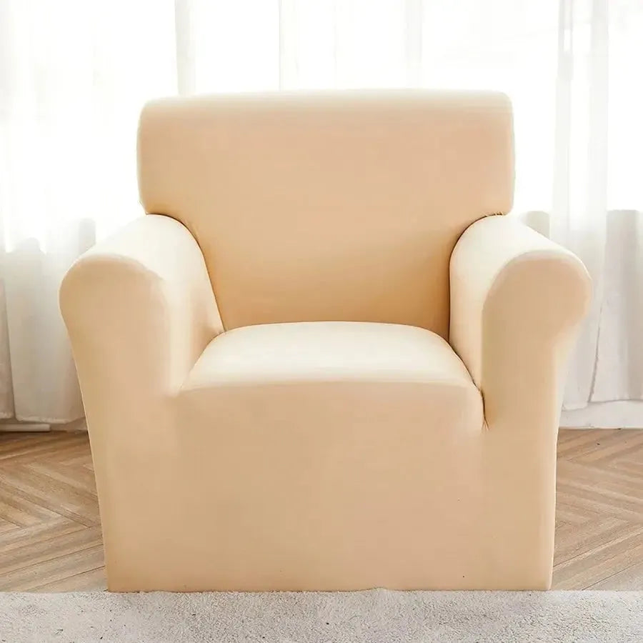Stretch Sofa Slipcover – Beige – product view 8 | Brivenzo