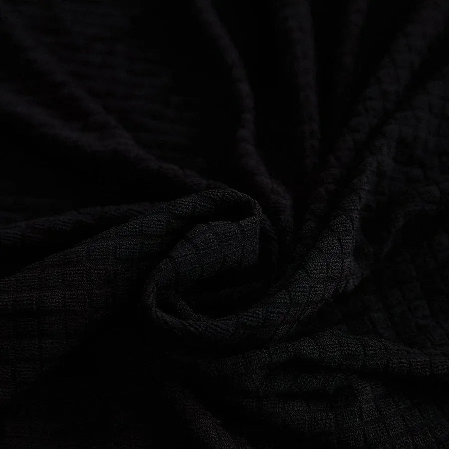 Stretch Sofa Slipcover – Black Microfiber – product view 5 | Brivenzo