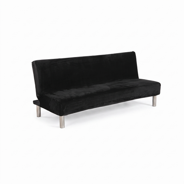 Stretch Sofa Slipcover | Black Velvet Sofa Bed, Couch Cover, 35-71in