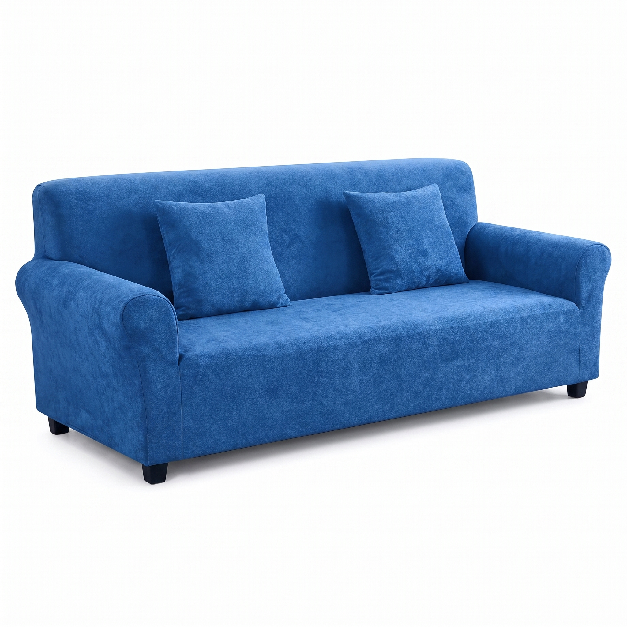 Stretch Sofa Slipcover – Cobalt Blue – product photo on a white background | Brivenzo