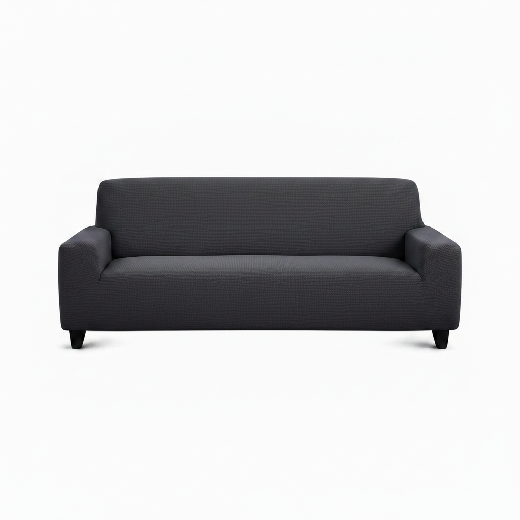 Stretch Sofa Slipcover – Dark Grey Microfiber – features and specifications overview | Brivenzo