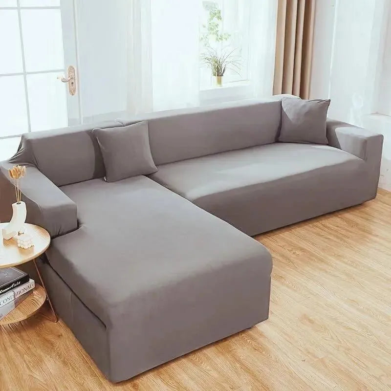 Stretch Sofa Slipcover – Grey – product view 7 | Brivenzo