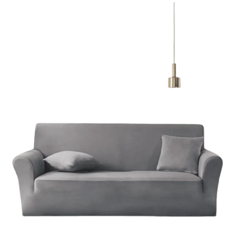 Stretch Sofa Slipcover – Grey – product view 8 | Brivenzo