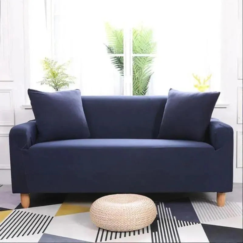 Stretch Sofa Slipcover – Midnight Blue – product view 8 | Brivenzo