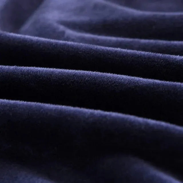 Stretch Sofa Slipcover – Midnight Blue Velvet – product view 9 | Brivenzo