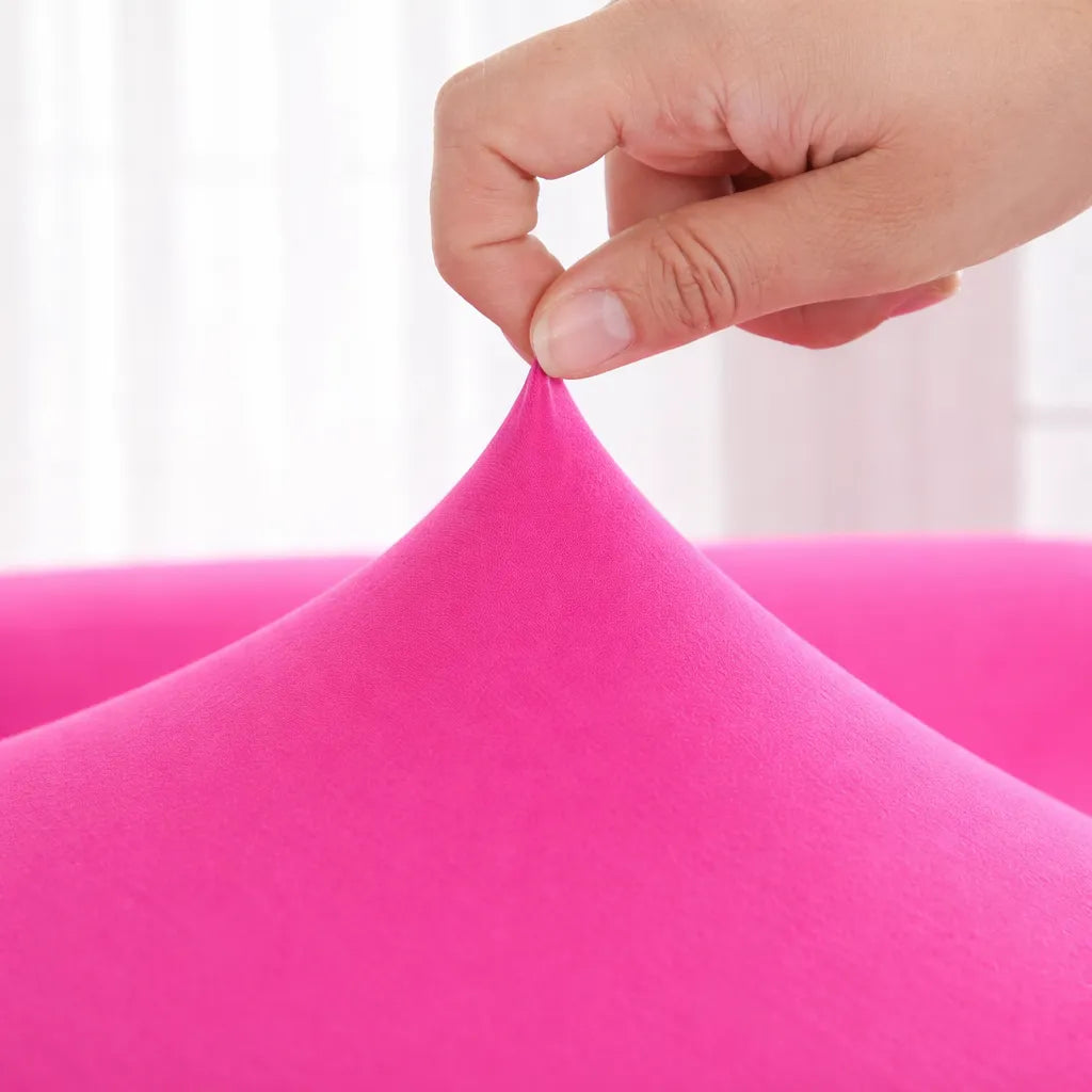 Stretch Sofa Slipcover – Pink – product view 4 | Brivenzo