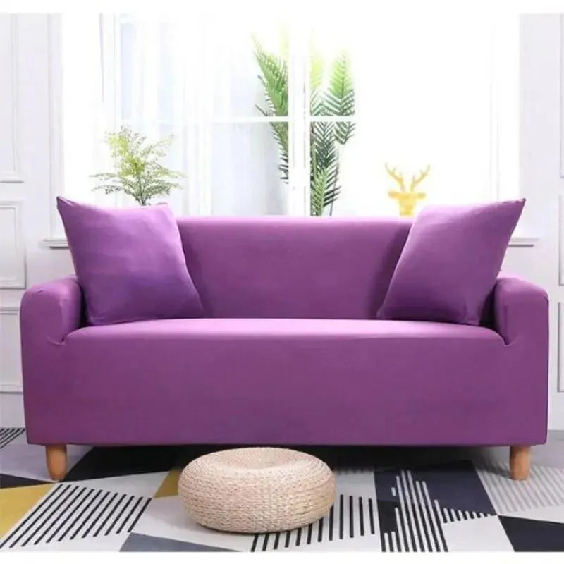 Stretch Sofa Slipcover – Purple – product view 6 | Brivenzo