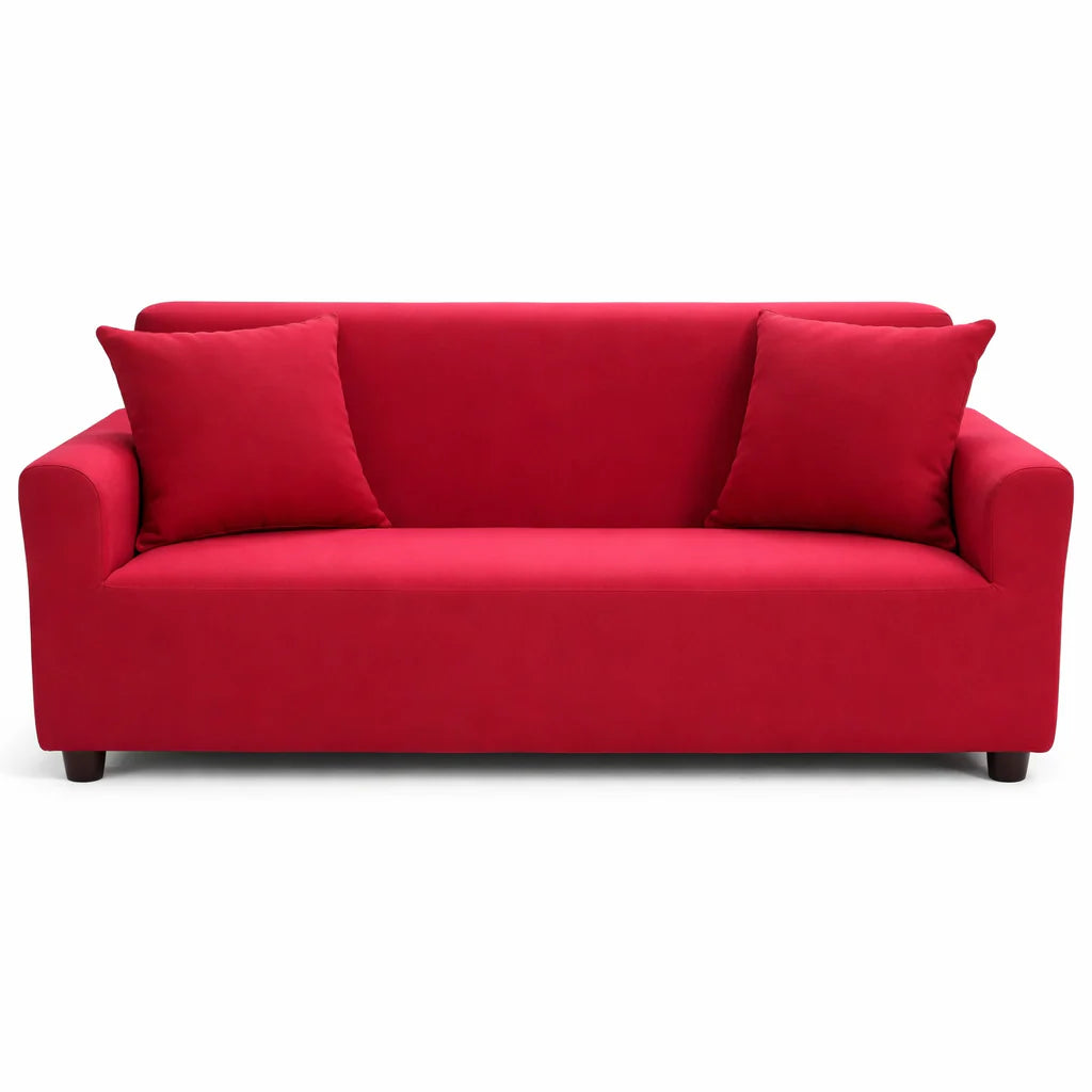 Stretch Sofa Slipcover – Red – product view 1 | Brivenzo