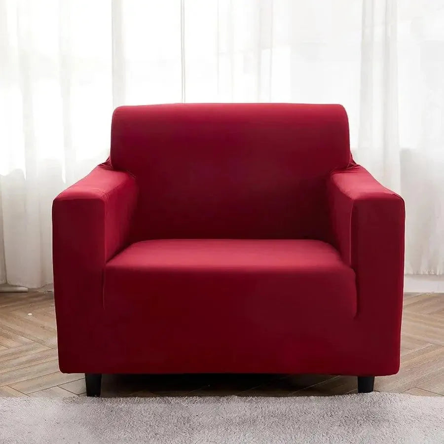 Stretch Sofa Slipcover – Red – product view 8 | Brivenzo